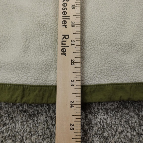 North Face Jacket Womens S White Green Denali Polartec Fleece Full Zip Coat Hike - Picture 8 of 12